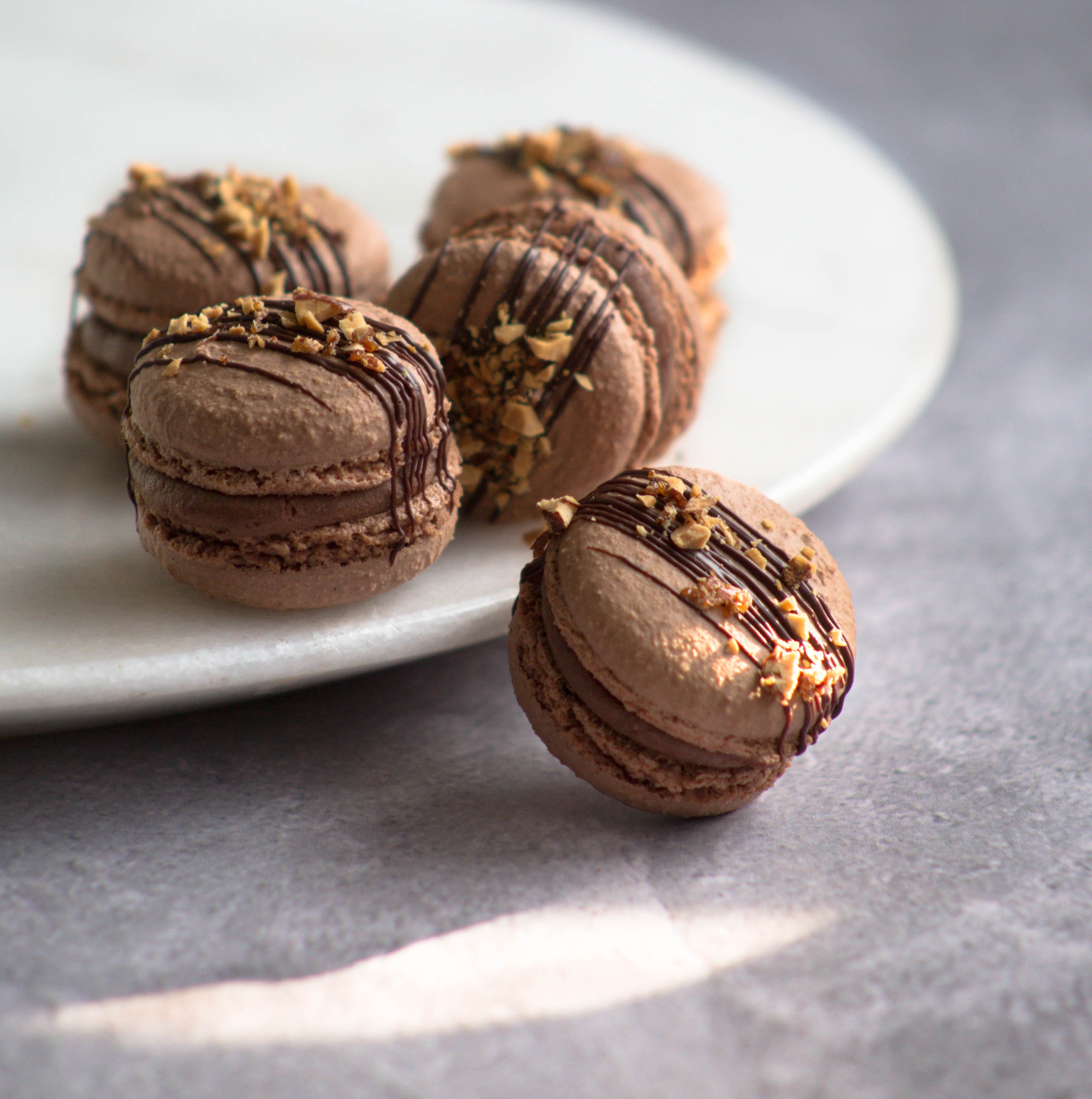 chocolate macarons